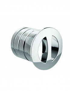 069200 000 00  Откидная крышка для перелива Д. 30 мм, затяжка 0/25 мм, Л. 35 мм, режется, хромированный АБС Valentin Хром