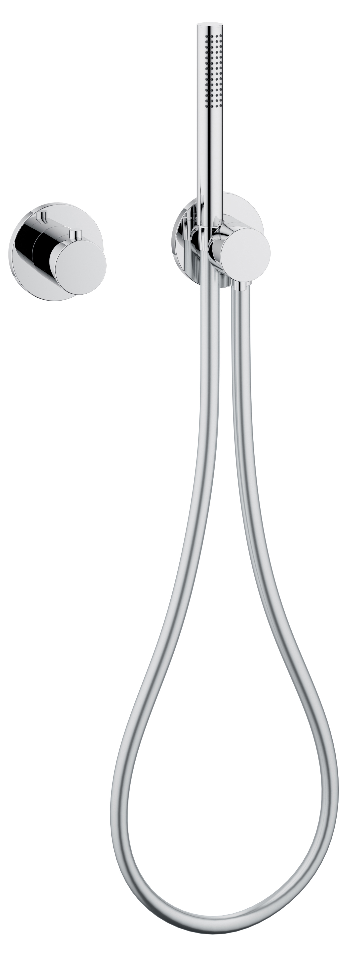 59607010001 Душевой Kомплект 12 / Tермостат на 2 потребителя / с круглыми розетками KEUCO IXMO Sets