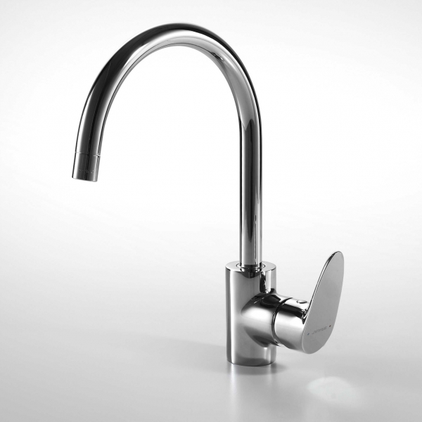 Смеситель для кухни с высоким Р-изливом DROP F74898C-1A bravat - Вид №1