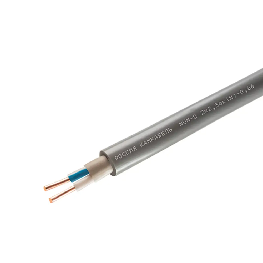 Кабель Камкабель NUM 2x2.5 5 м ГОСТ цвет серый STLM-2125011 - Вид №1