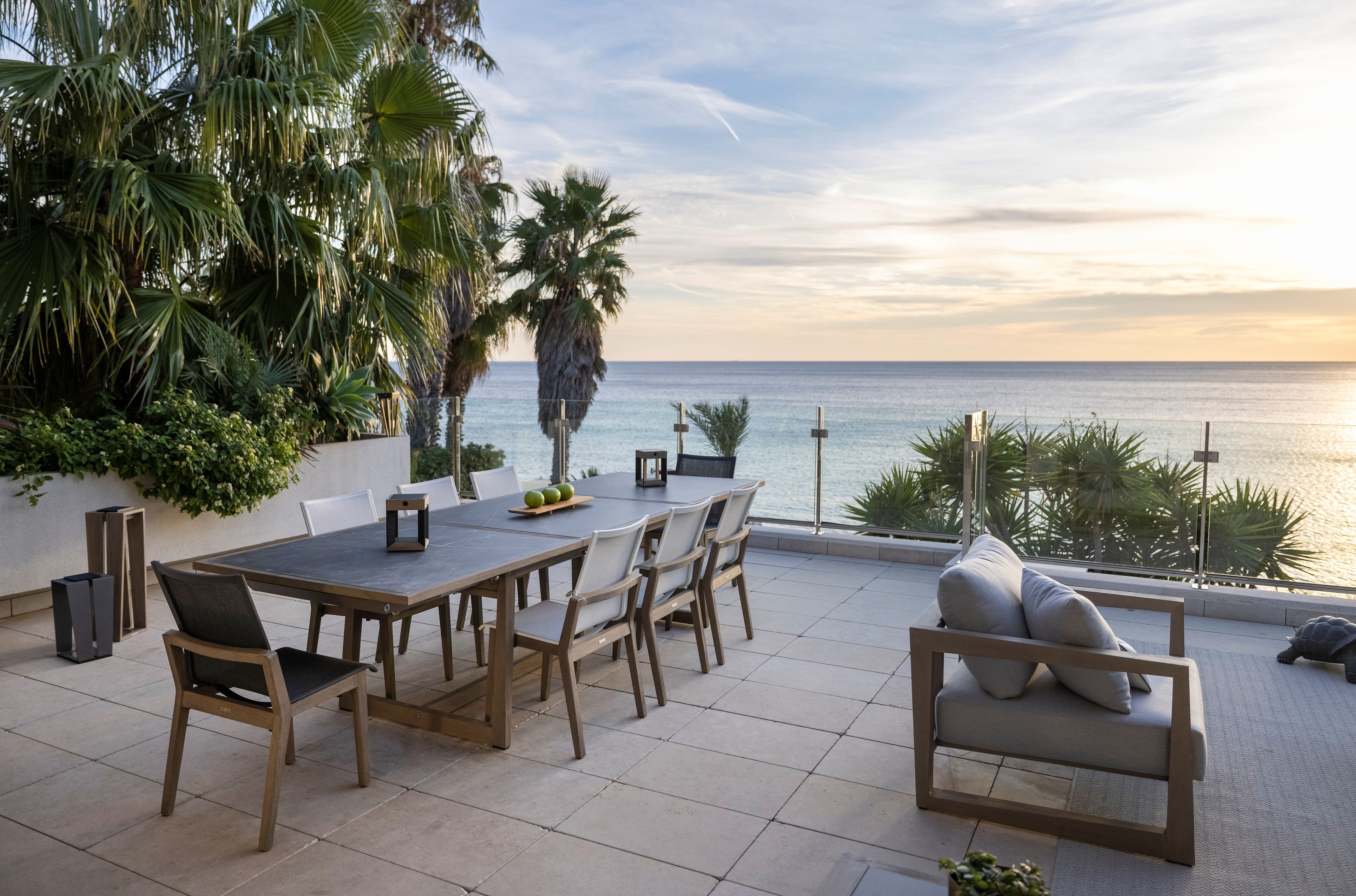 Керамический выдвижной прямоугольный садовый стол Les Jardins® Skaal ARCH-00079577 - Вид №1