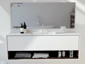 RILUXA Подвесная тумба под умывальник из Corian® Toronto Carthageb
