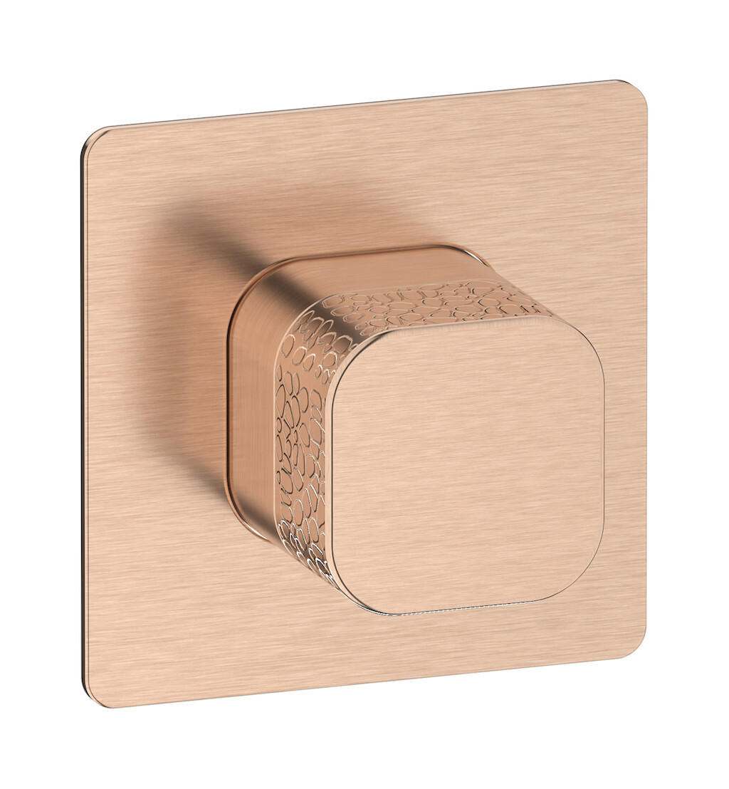 Внешние части встроенного смесителя на 1 потребителя WE ARE IB eo300sr_2 Brushed Rose Gold Elio