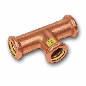 110130151212 SANHA 10130 пресс-фитинг газ, медь, тройник ВПр 15x12x12 мм