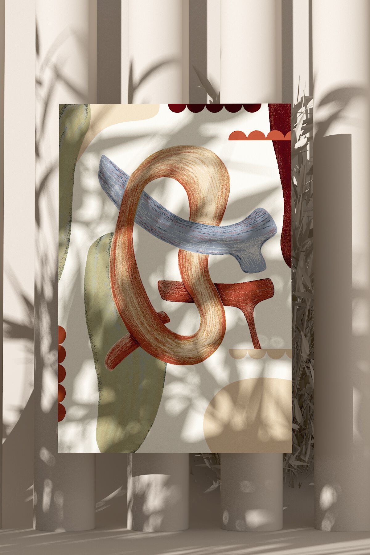 Прямоугольный ковер с рисунком из полипропилена Shishka Project TRAIT ARCH-00070375 - Вид №6