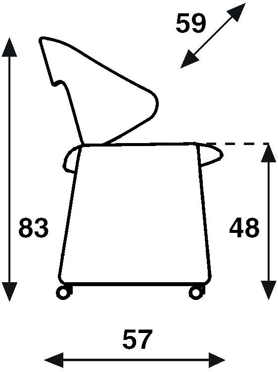 Artifort Мягкое кресло-санки из ткани на колесиках sun-id-1497199 - Вид №4