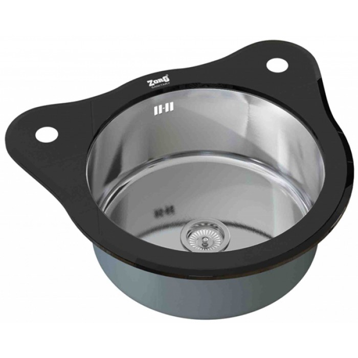 Zorg GL 510 Black Мойка кухонная круглая Zorg  - Вид №1
