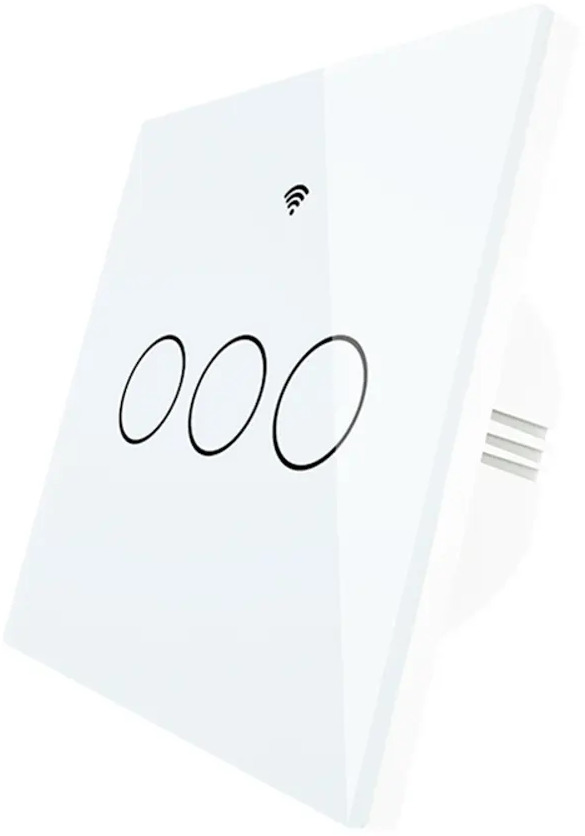 91582148 Умный выключатель сенсорный встраиваемый Moes Gang Smart Switch Sensor ZS-EU3 1 клавиша цвет белый STLM-1112402