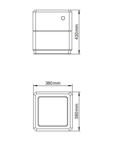 Бетонная квадратная плантатор ENCHO ENCHEV - ETE 76/77 ARCH-00079923 - Вид №9