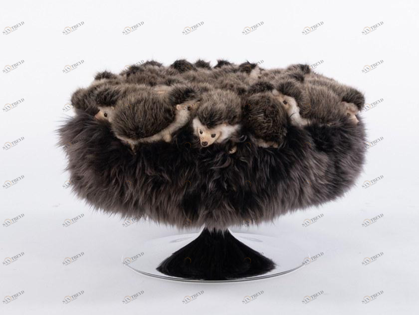 APCOLLECTION Пуф обитый полиэстером sun-id-1364464