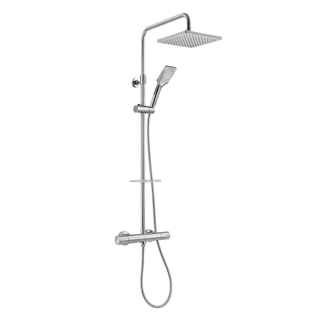 102102490  Термостатический смеситель для душа на телескопической колонке Eca  - Вид №1