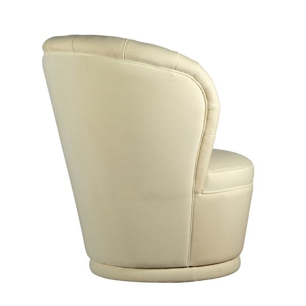 Кресло белое мягкое круглое PUCCINI UNICO ДИЗАЙНЕРСКИЕ 249001 Белый  - Вид №2