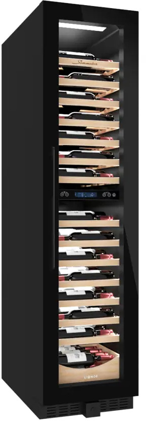 91282830 Винный шкаф Libhof Sommelier 45x180x70 см 105 бутылок металл цвет черный STLM-0859914