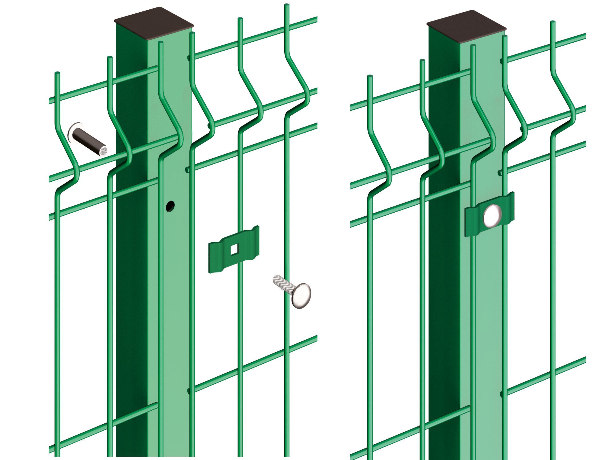 Стальной забор полюс Gruppo CAVATORTA P-QUADRO SYSTEM ARCH-00043397 - Вид №3