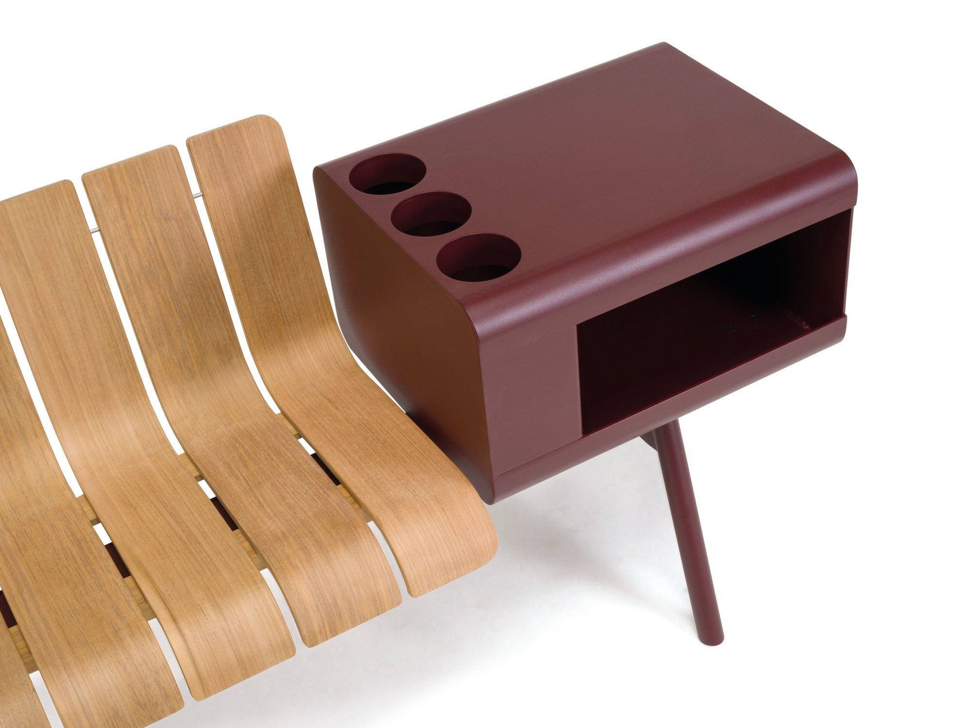 Алюминиевая и деревянная скамья со спинкой Ethimo Ace ARCH-00122616 - Вид №63