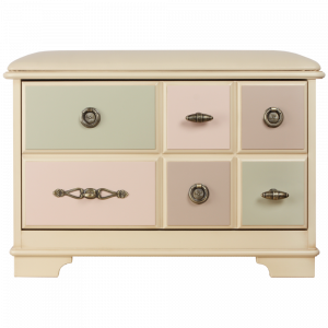 11539 Банкетка Пандора 3 с обувницей Айвори Акварель BOGACHO