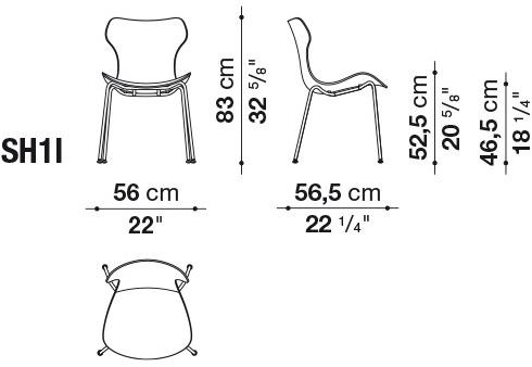 B&B Italia Штабелируемый стул из полипропилена Papilio shell sun-id-1479154 - Вид №6