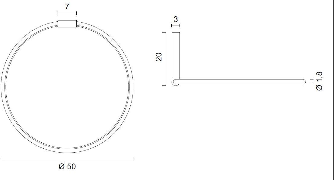 EGOLUCE Светодиодный потолочный светильник Lancia tonda 5602-05  - Вид №7