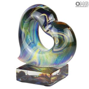 1582 ORIGINALMURANOGLASS Скульптура Сердце - автор Andrea Tagliapietra - муранское стекло 17 см