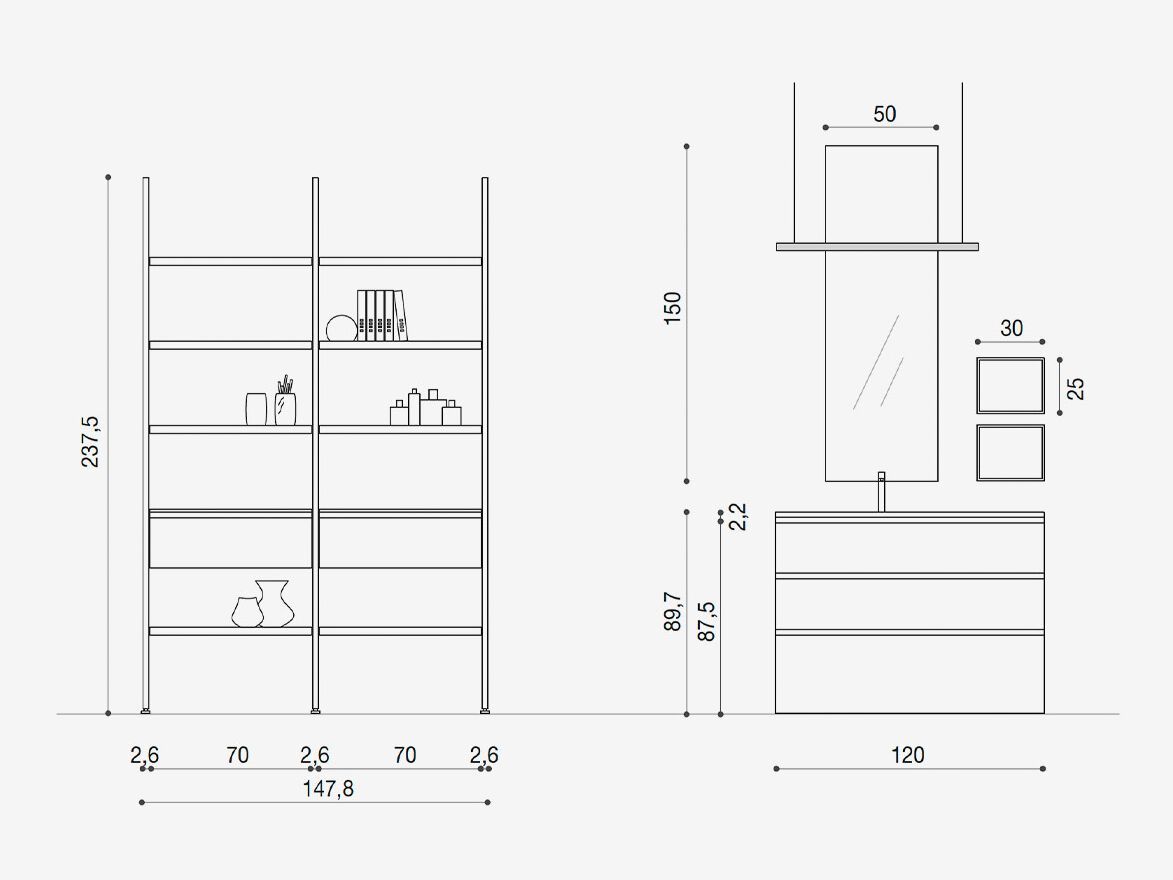 Модульная система ванной комнаты ARCOM ARCH-00066013 - Вид №4