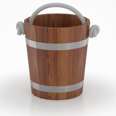 164 Ведро для бани (лиственница морёная) Alyarus 