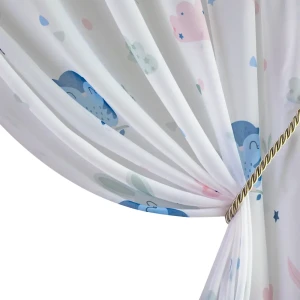 Тюль на ленте Совы 250x260 см цвет синий 89100806 STLM-2138674