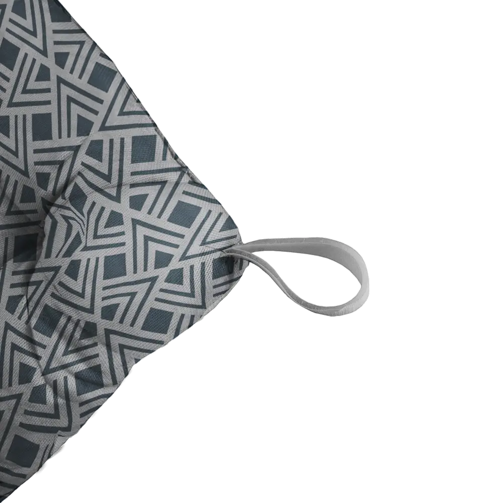 Сидушка «Геометрия» 40x35 см цвет серый LINEN WAY STLM-2081868 - Вид №2