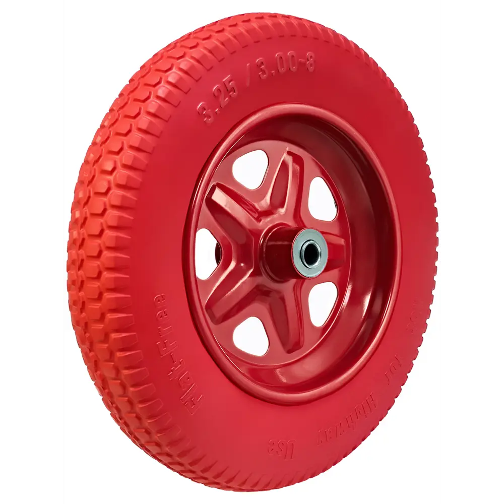 Колесо для тачки PU 457Р D16/90 ø365 мм цвет красный Santreyd STLM-2160596