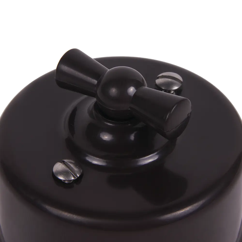 Выключатель Electraline Bironi ретро с поворотным механизмом для открытой проводки 82063838 STLM-0018568 - Вид №1