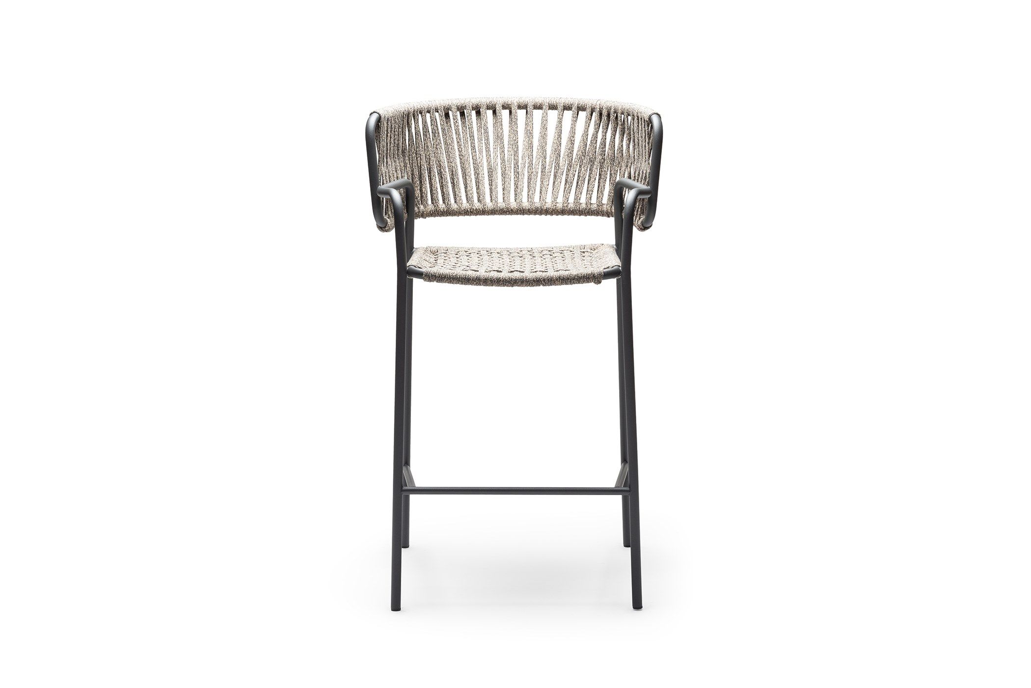 Высокий садовый стул из морской веревки с подлокотниками CHAIRS & MORE Klot ARCH-00079494 - Вид №9