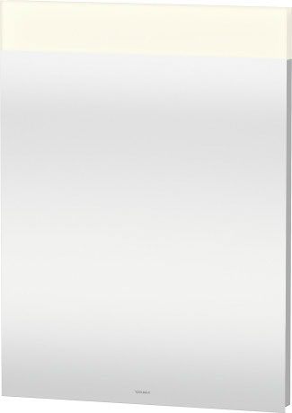 DS746703737 Зеркало с подсветкой DuraStyle #DS7467 600 x 40 мм Белый алюминий, декор Duravit - Вид №2