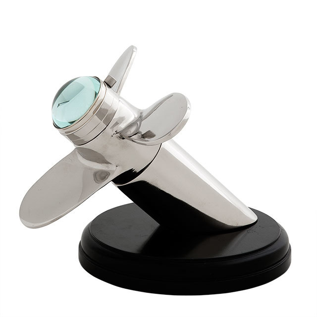 Часы Propellor Hercules от Eichholtz EICHHOLTZ ДИЗАЙНЕРСКИЕ, EICHHOLTZ 062392 Голубой;хром  - Вид №1