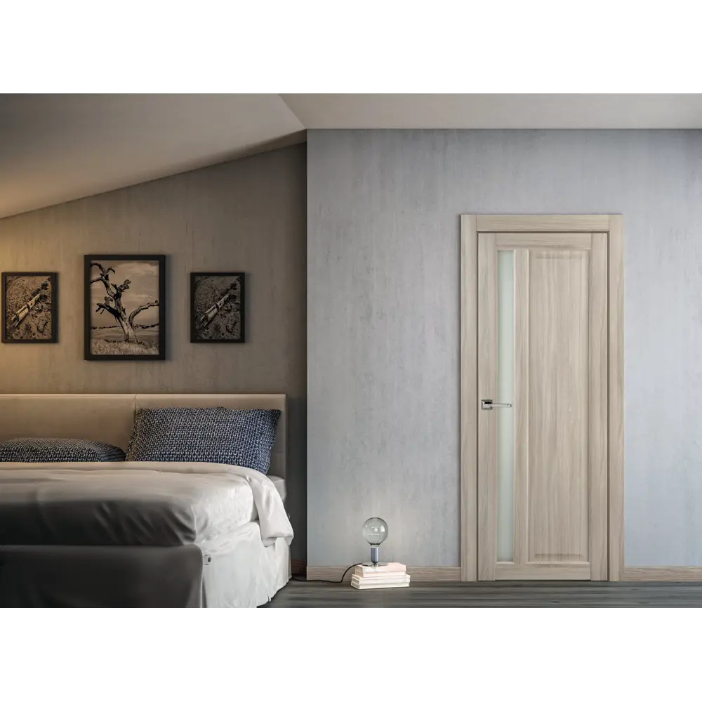 Дверь межкомнатная остеклённая Artens Мария 90x200 см, ПВХ, цвет шимо STLM-2194793 - Вид №6