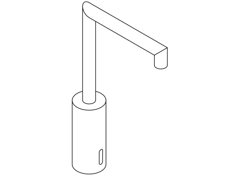 AQ1.12S23140 Сенсорный электронный кран HEWI System-Armaturen  - Вид №4