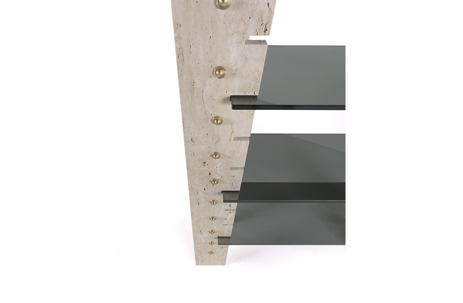 Книжный шкаф из травертина и стекла Gianfranco Ferré Home Fitzroy ARCH-00053509 - Вид №3