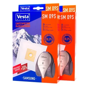 91387521 Мешки синтетические для пылесоса Vesta filter Sm09s2 8 штук 4 фильтра STLM-1110422