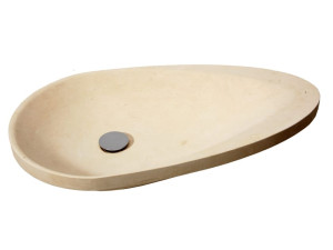 Овальная столешница из камня Лечче