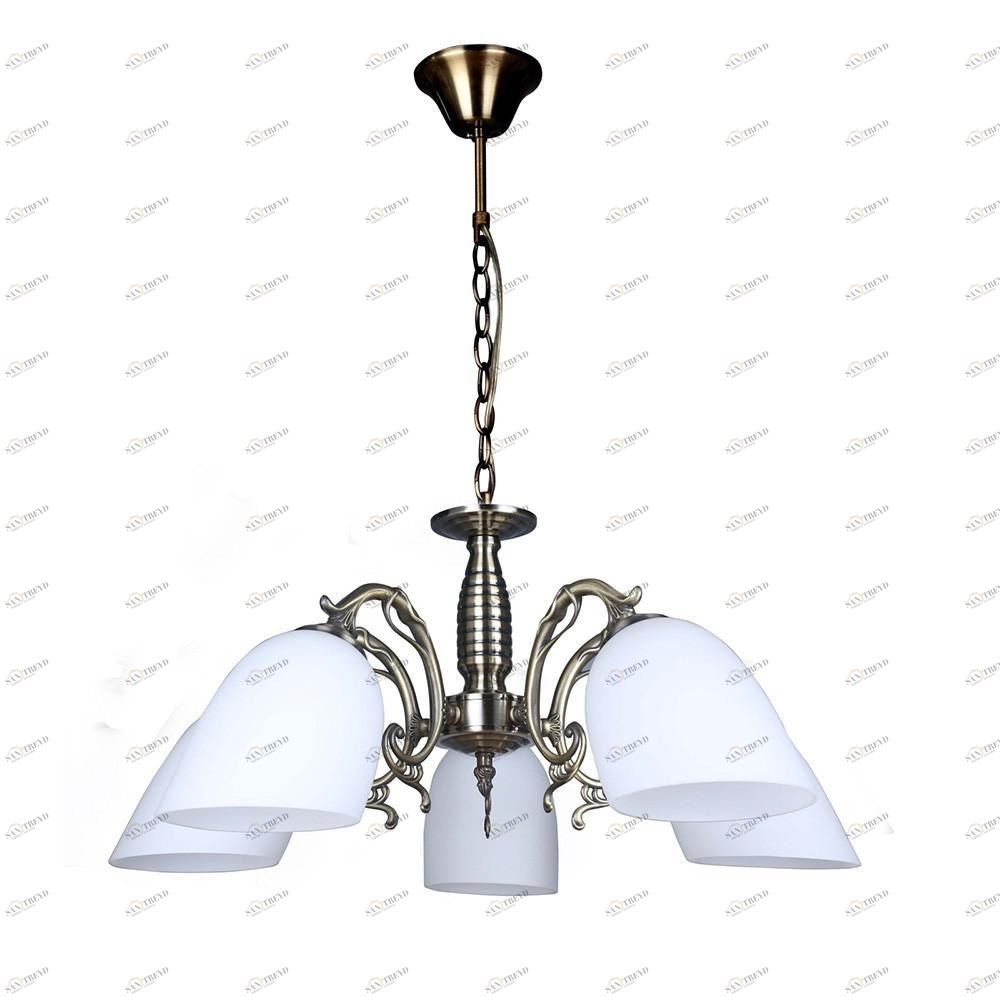 Подвесная люстра Omnilux Tellaro OML-56407-05 OMNILUX TELLARO 337097 Белый;бронза 