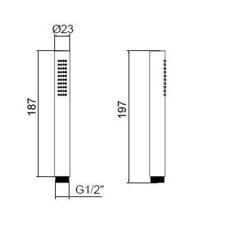 Набор для ванны из нержавеющей стали с ручным душем Zazzeri JK21 ARCH-00042641 - Вид №3