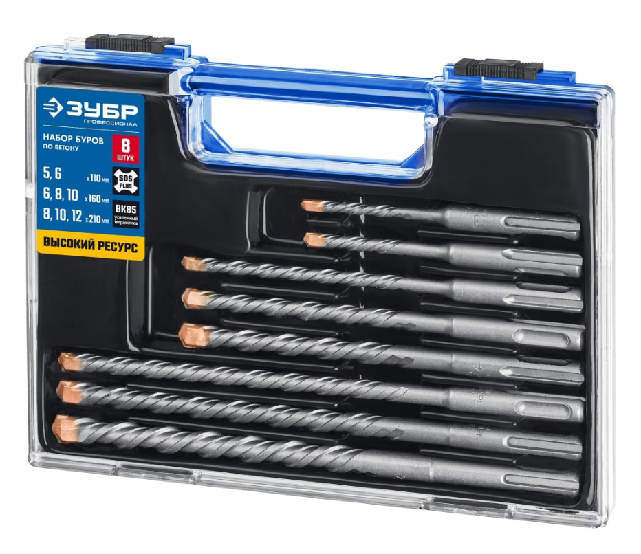 Набор буров ЗУБР 29314-H8 6615565 STDN-0116500 - Вид №1