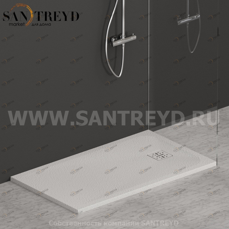 DP12070501 Душевой поддон 120х70 см цвет Белый бархат Globo DOCCIAPIETRA Италия Ceramica Globo