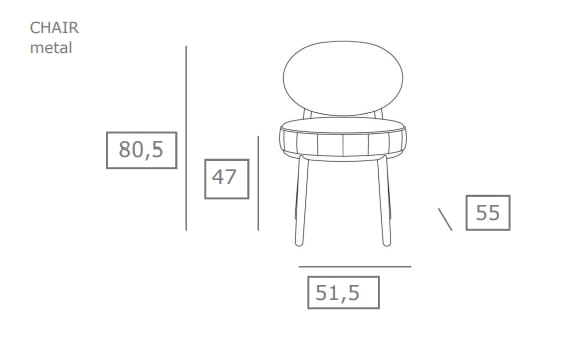Мягкий стул из ткани JOB’S Daisy ARCH-00137124 - Вид №10