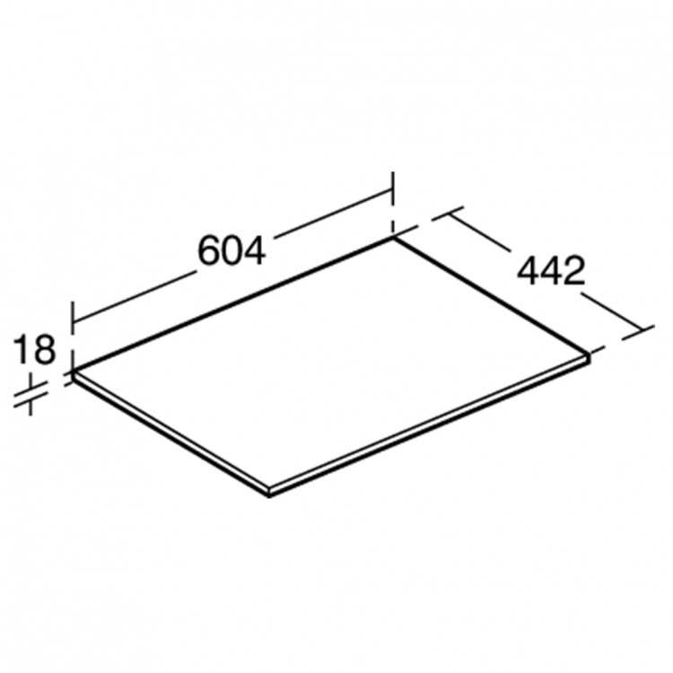 E0848PS Столешница 60 см Ideal Standard CONNECT AIR - Вид №3