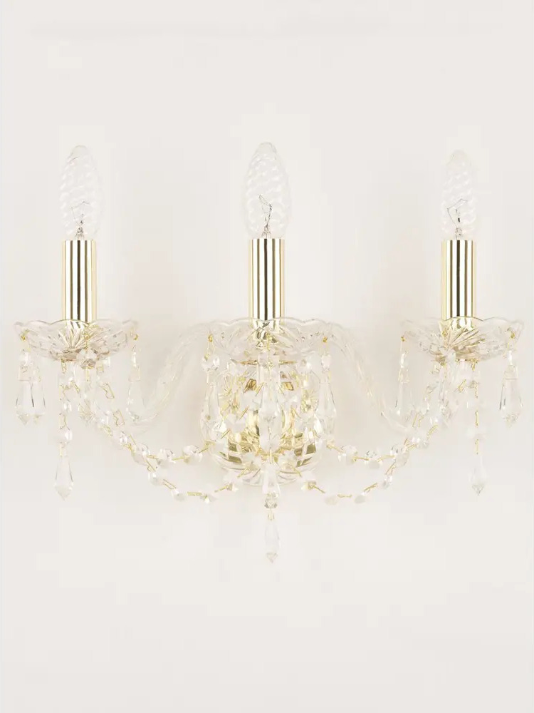 90027420 Настенный светильник BOHEMIA IVELE CRYSTAL 104B.3.141.G цвет золотой STLM-0089531