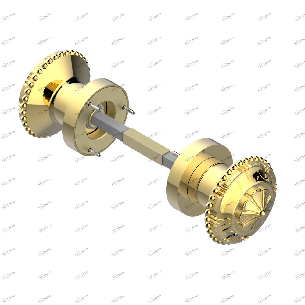 G14-638 Ручка дверная двухсторонняя - 7 мм стержень Thg-paris Versailles Золото G14-638 CAT.F