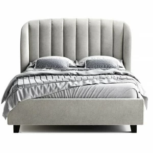 Кровать двуспальная 160х200 серая Tulip THE IDEA ДИЗАЙНЕРСКИЕ 210648 Серый