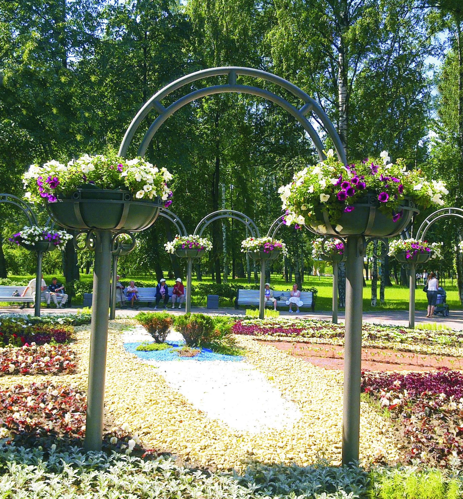 VN101-A.PVO ВИНТАЖ 1, пергола (арка) для вертикального озеленения с термо-чашами LAB.Space 