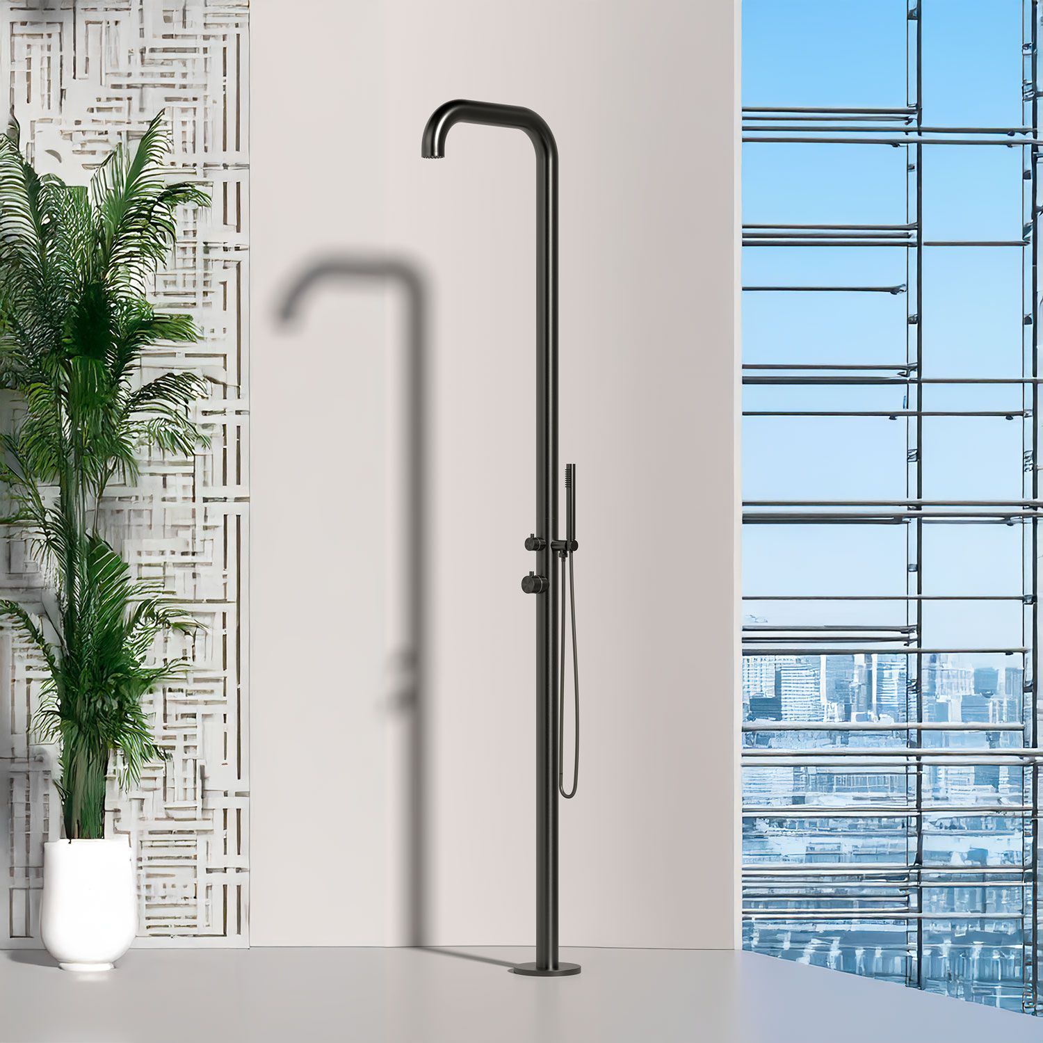 Открытый душ из нержавеющей стали с ручным душем SINED CHIA ARCH-00035903 - Вид №30