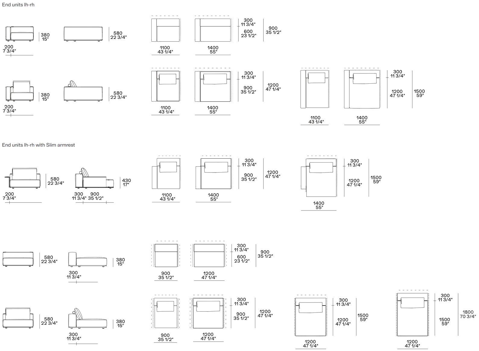 Ткань диван Poliform Westside ARCH-00056717 - Вид №3