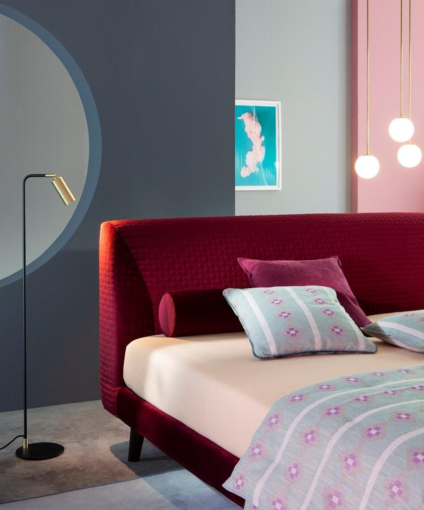 Twils Двуспальная кровать с обивкой из ткани Ès sun-id-1466313 - Вид №1